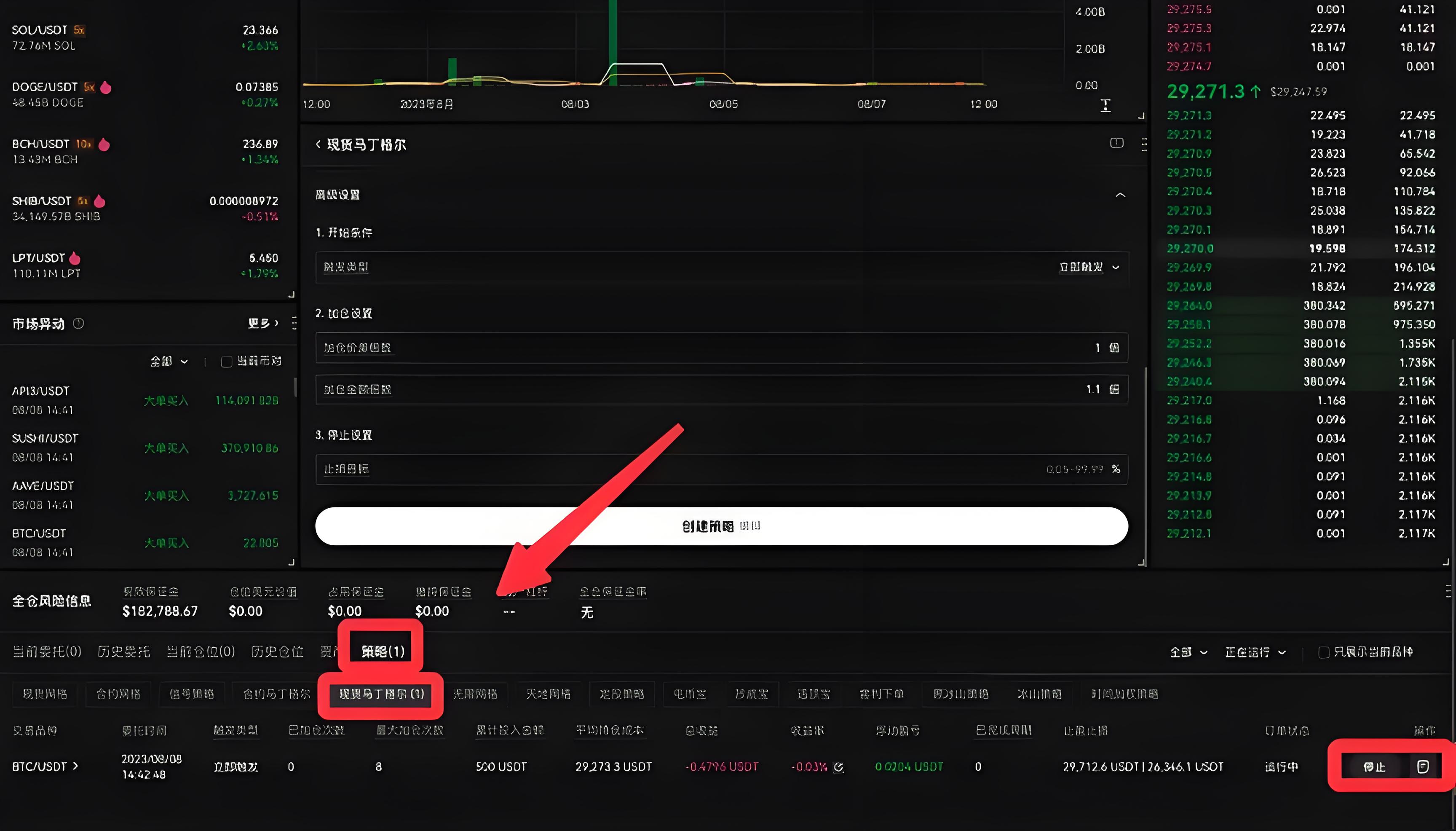 使用欧易OKX马丁格尔策略有什么技巧?